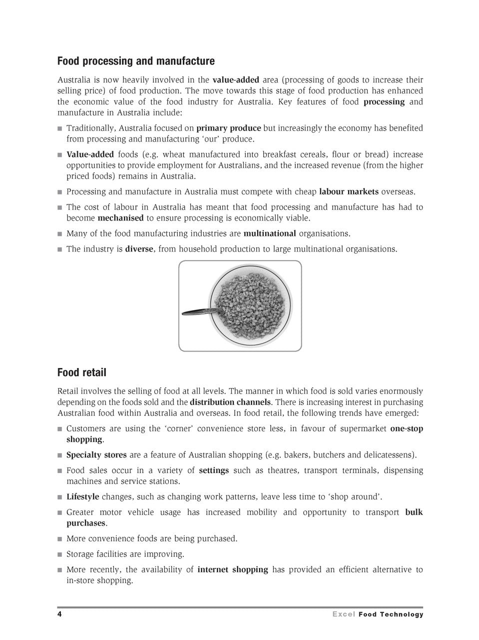 Excel HSC Year 12 Food Technology Study Guide