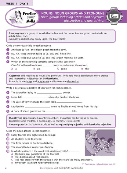 Excel Revise in a Month Year 7 NAPLAN*-style Writing Tests