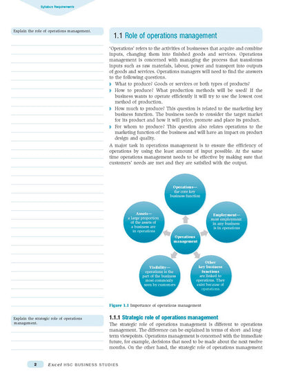 Excel HSC Year 12 Business Studies Study Guide