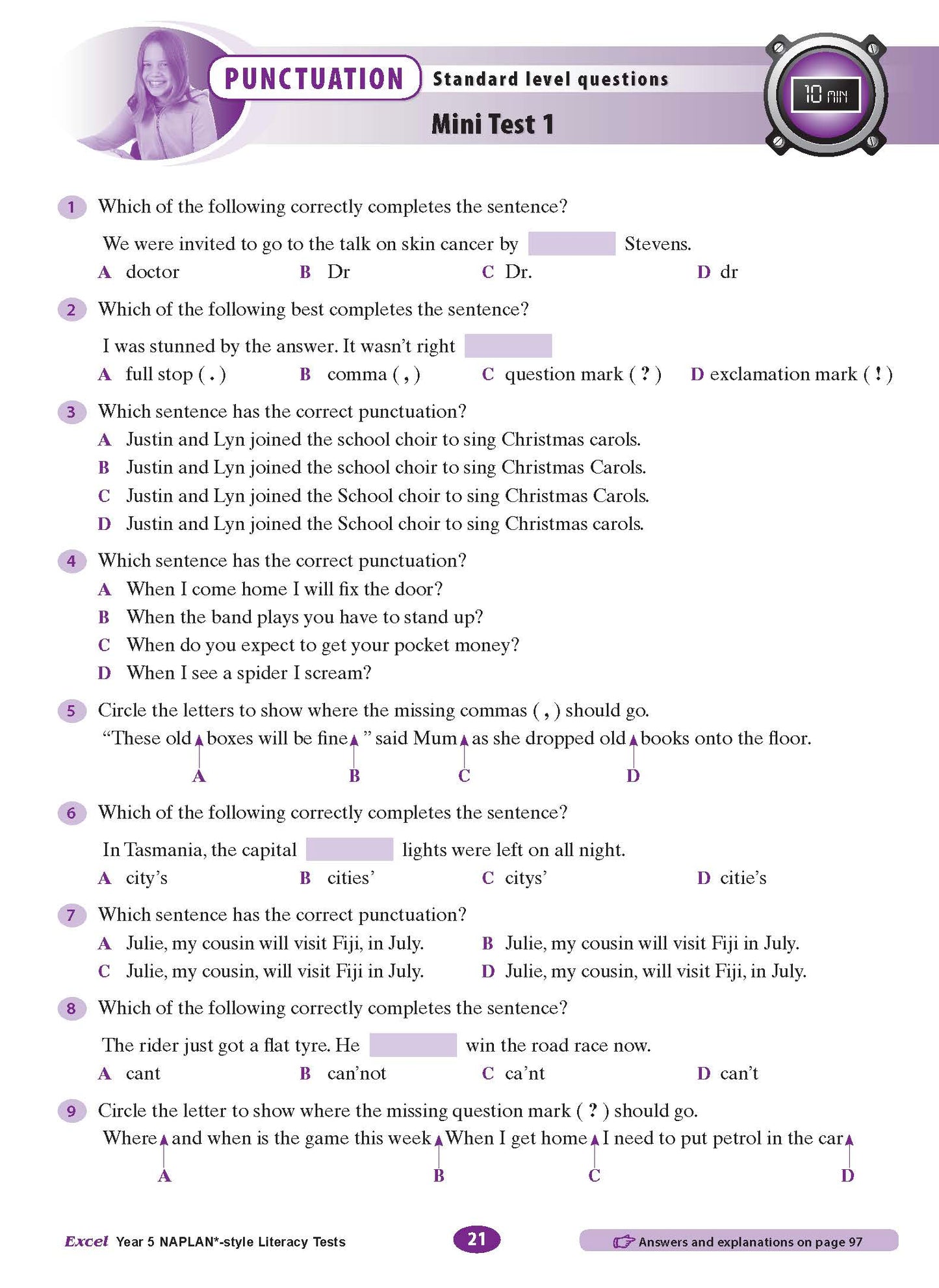 Excel Year 5 NAPLAN*-style Literacy Tests