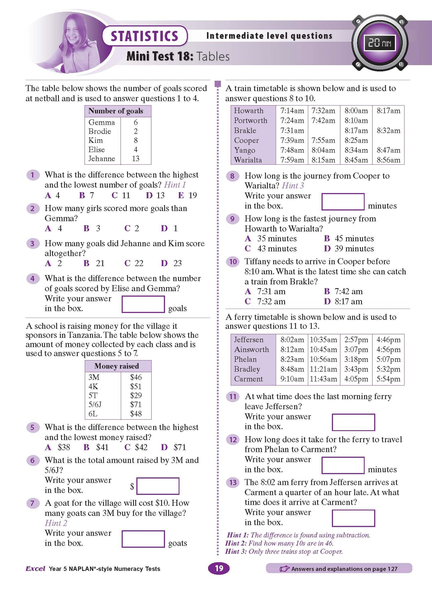Excel Year 5 NAPLAN*-style Numeracy Tests