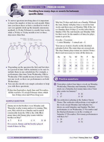 Excel Test Skills - Thinking Skills Tests Year 4