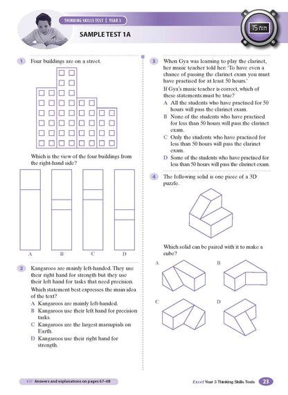 Excel Test Skills - Thinking Skills Tests Year 3