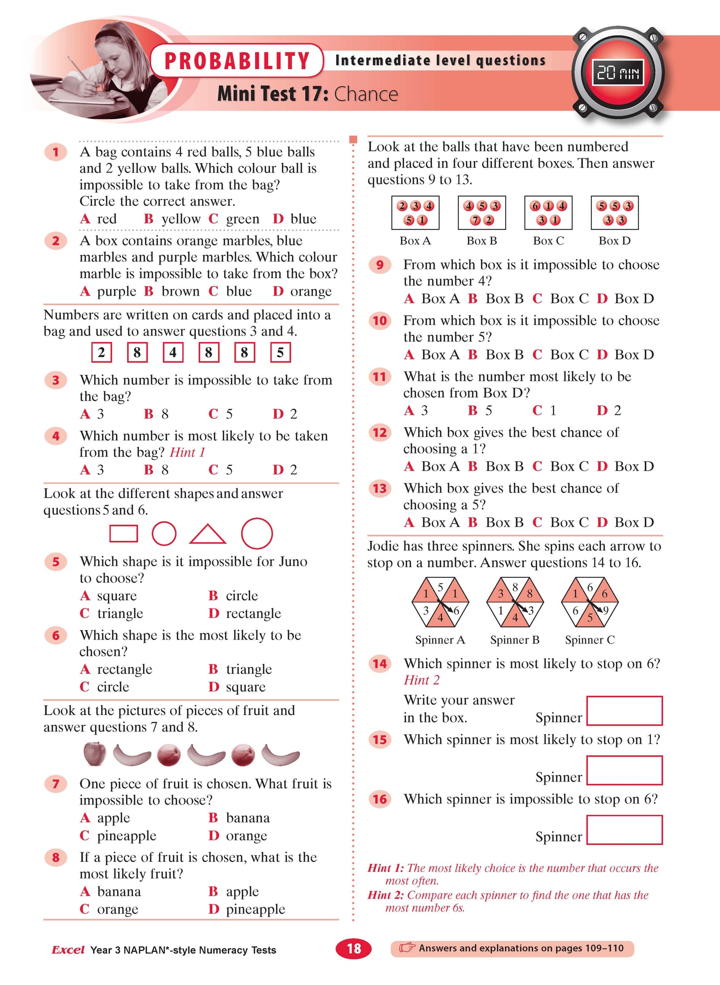 Excel Year 3 NAPLAN*-style Numeracy Tests