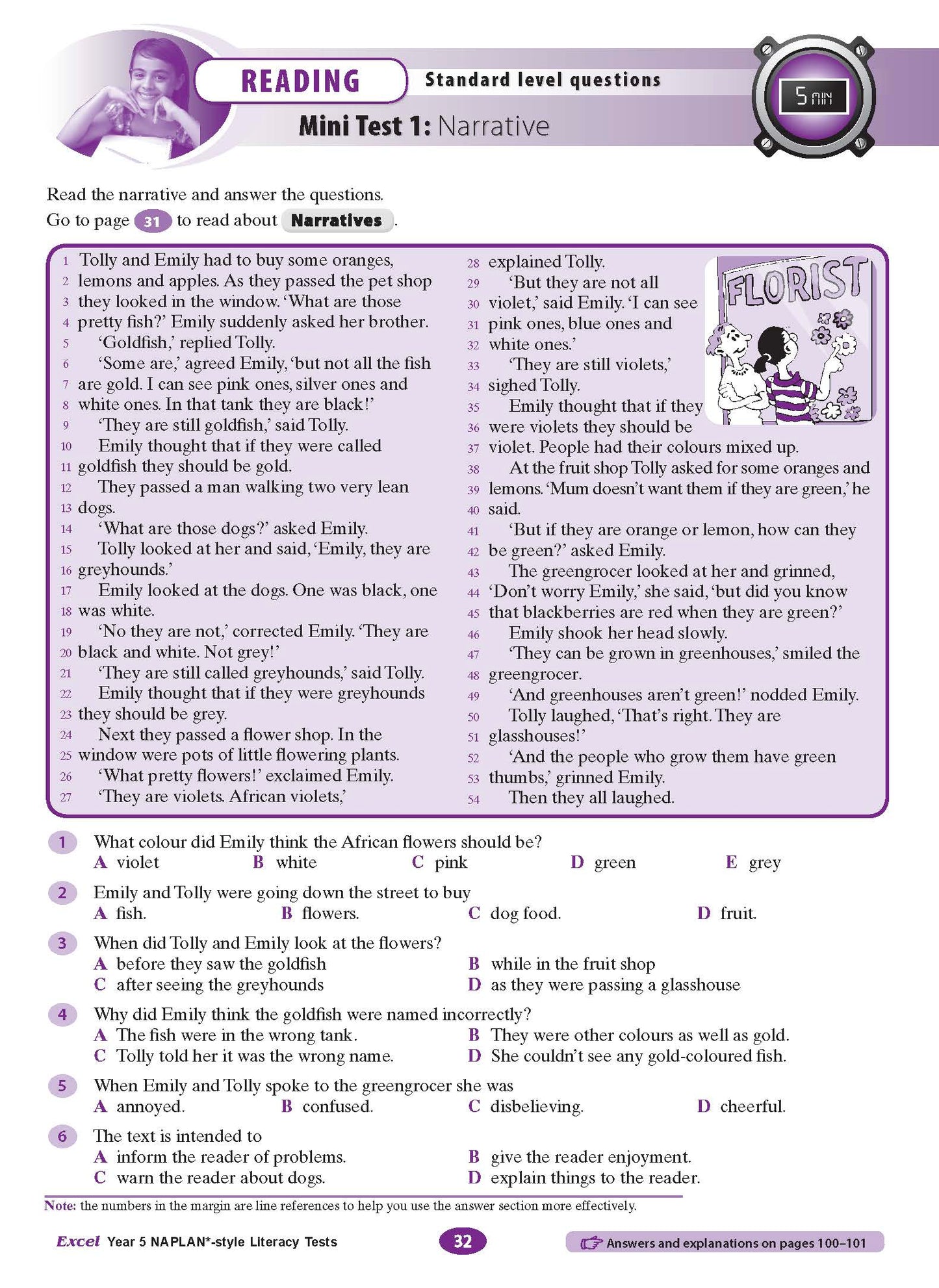 Excel Year 5 NAPLAN*-style Literacy Tests