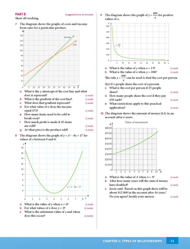 Excel HSC Year 12 Mathematics Standard 2 Study Guide