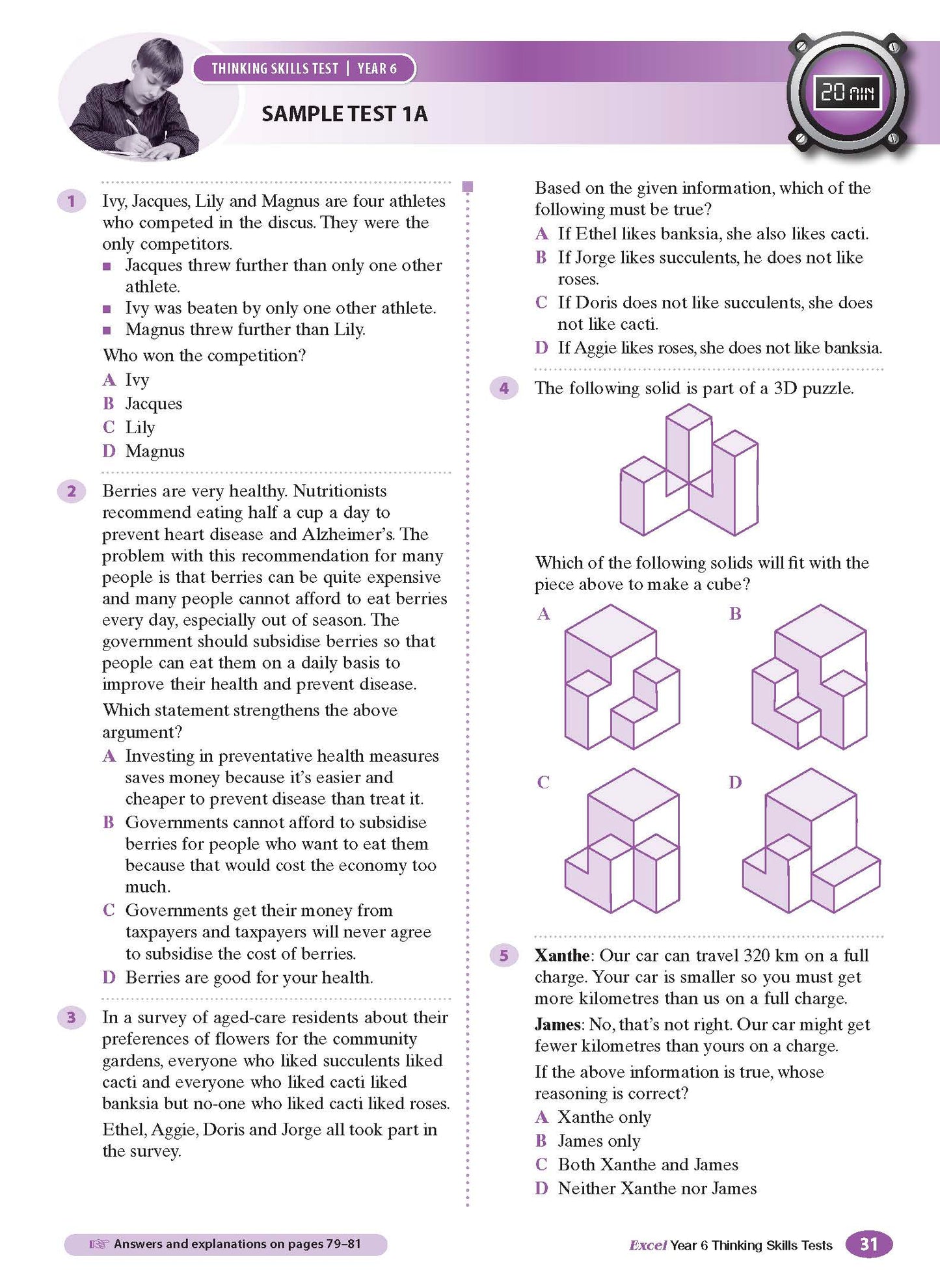 Excel Test Skills - Thinking Skills Tests Year 6