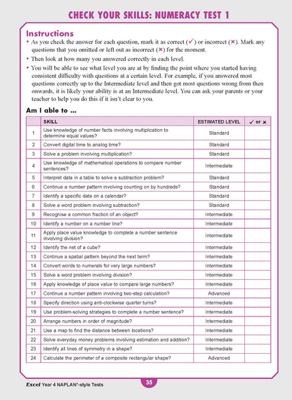 Excel Year 4 NAPLAN*-style Tests