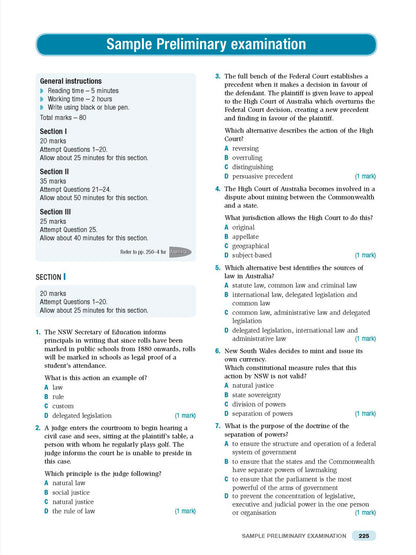 Excel HSC Year 11 Legal Studies Study Guide