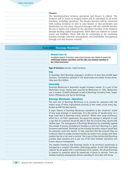 Excel HSC Year 11 Business Studies Study Guide