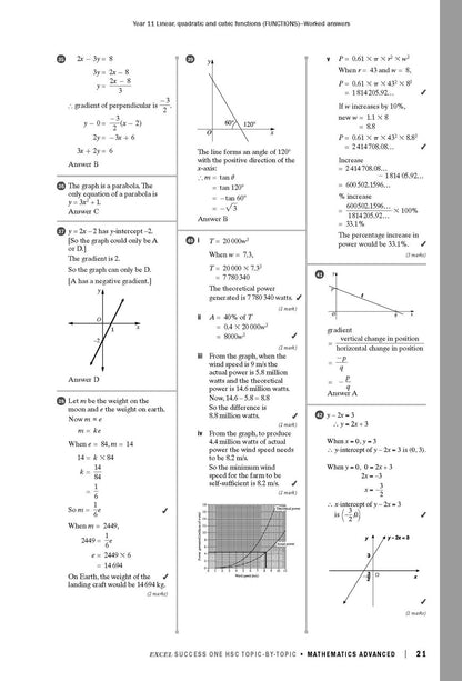 Excel Success One HSC Year 12 Mathematics Advanced (2023 Edition)