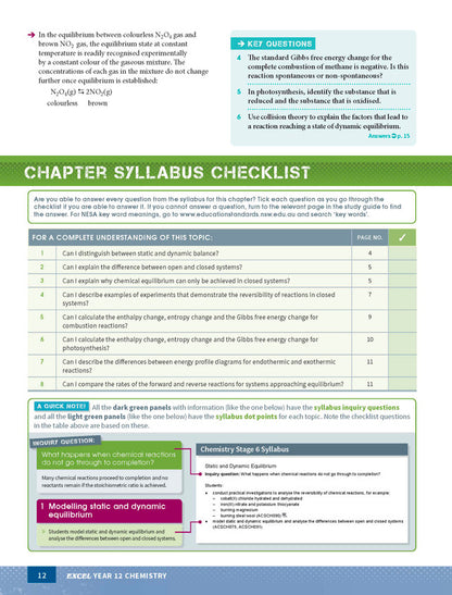 Excel HSC Year 12 Chemistry Study Guide