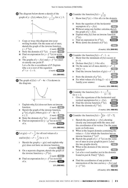 Excel Success One HSC Year 12 Mathematics Extension 1 (2023 Edition)