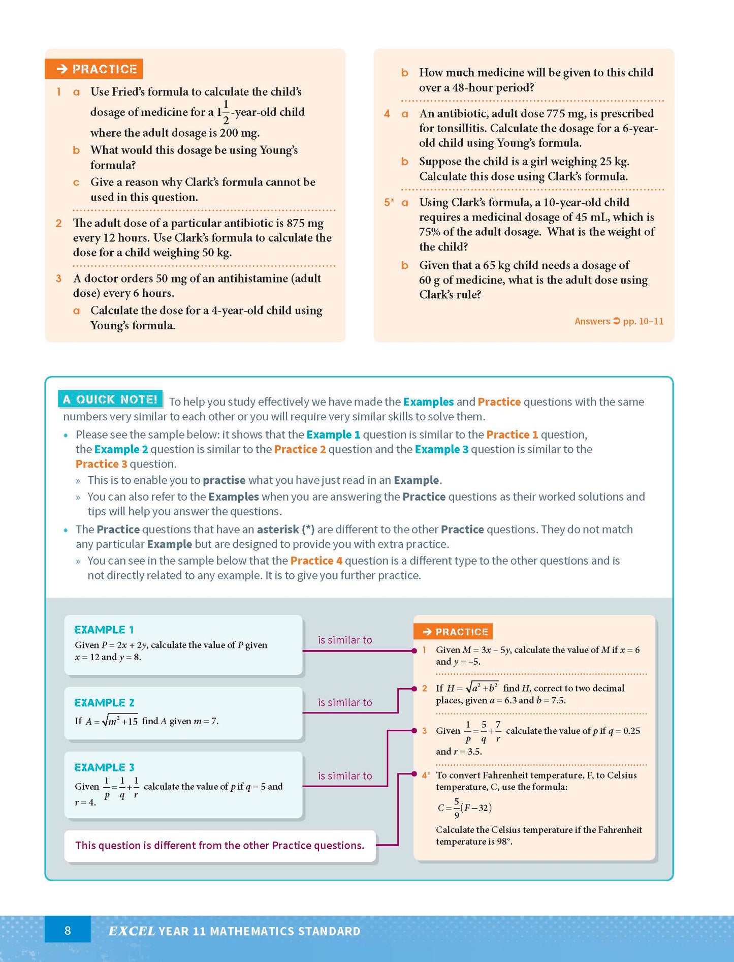 Excel HSC Year 11 Standard Mathematics Study Guide