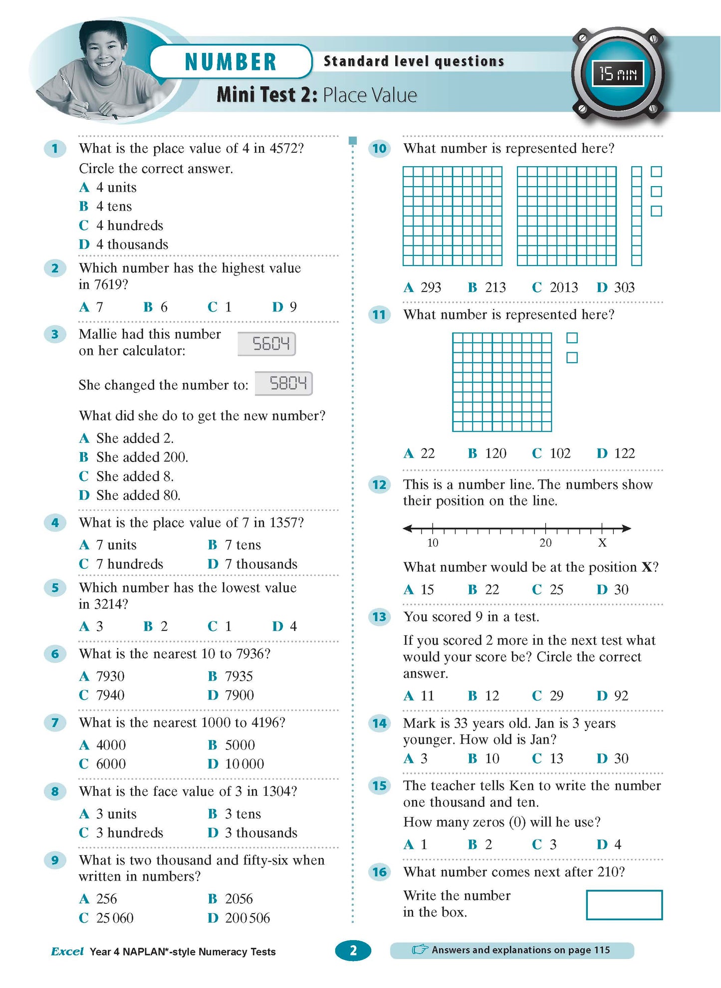 Excel Year 4 NAPLAN*-style Numeracy Tests