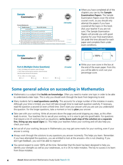 Excel Study Guide - Advanced Mathematics Years 9-10
