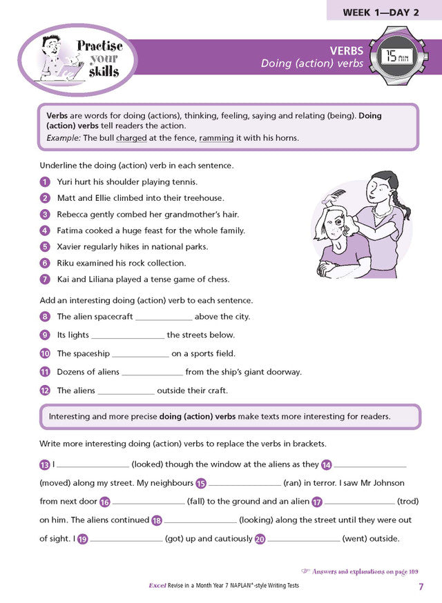 Excel Revise in a Month Year 7 NAPLAN*-style Writing Tests