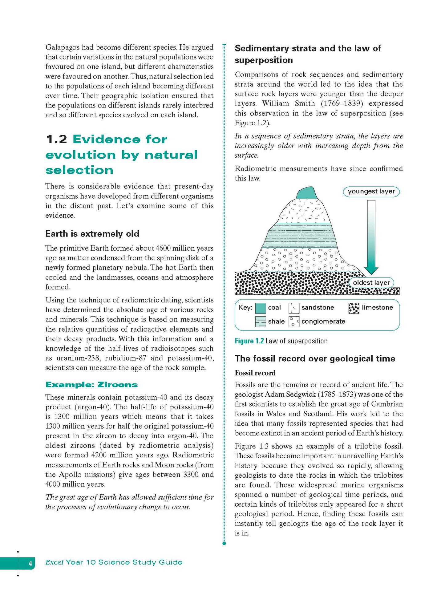 Excel Study Guide - Science Year 10