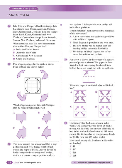 Excel Test Skills - Thinking Skills Tests Year 5