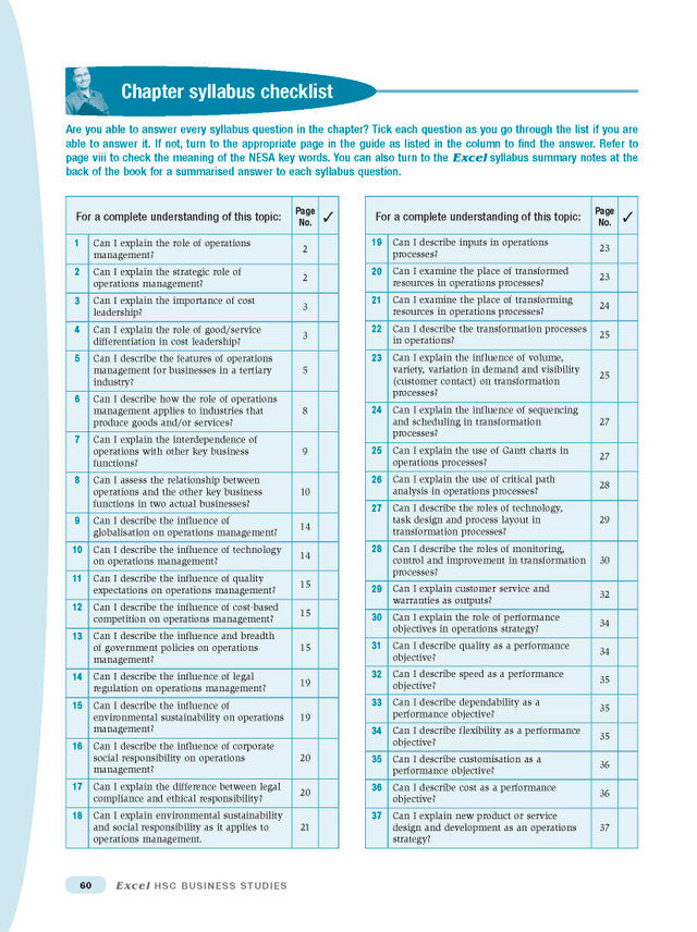 Excel HSC Year 11 Business Studies Study Guide