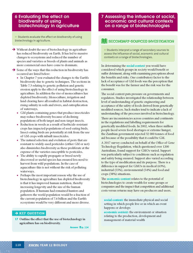Excel HSC Year 12 Biology Study Guide