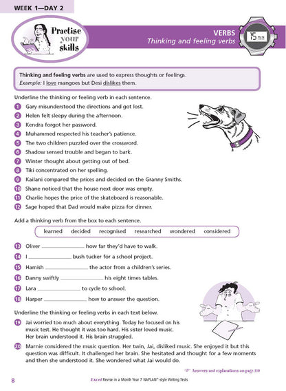 Excel Revise in a Month Year 7 NAPLAN*-style Writing Tests