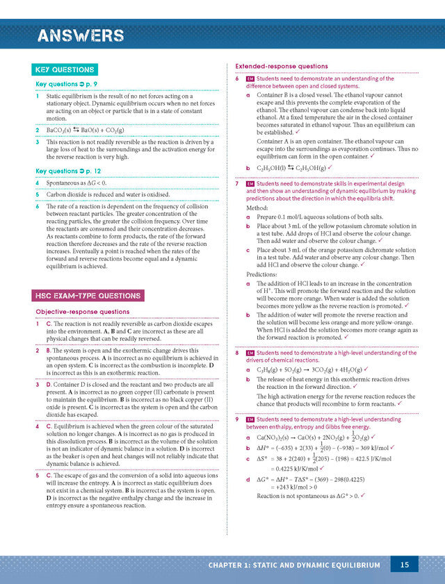 Excel HSC Year 12 Chemistry Study Guide