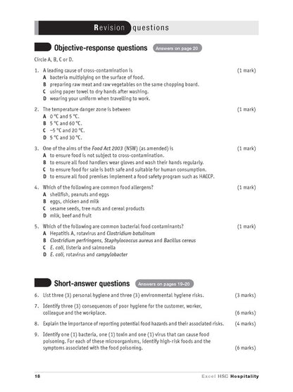 Excel HSC Year 12 Hospitality Study Guide