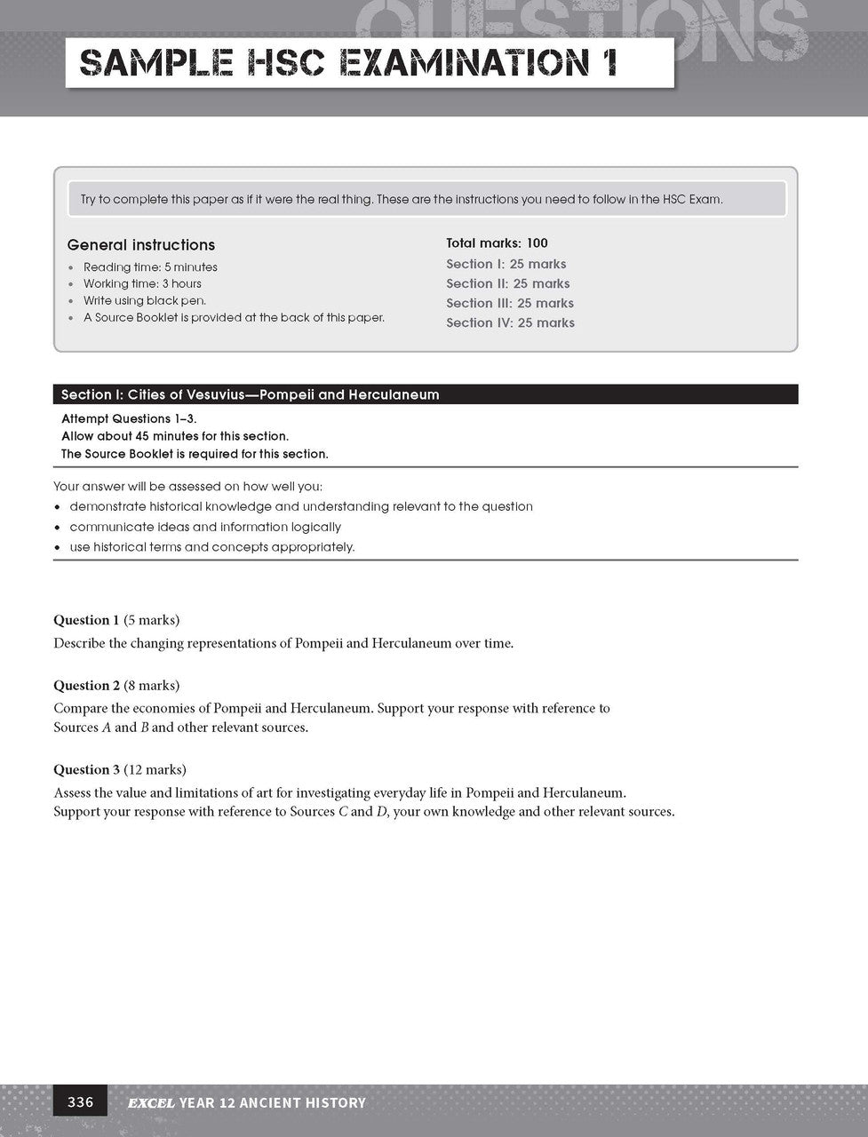 Excel HSC Year 12 Ancient History Study Guide