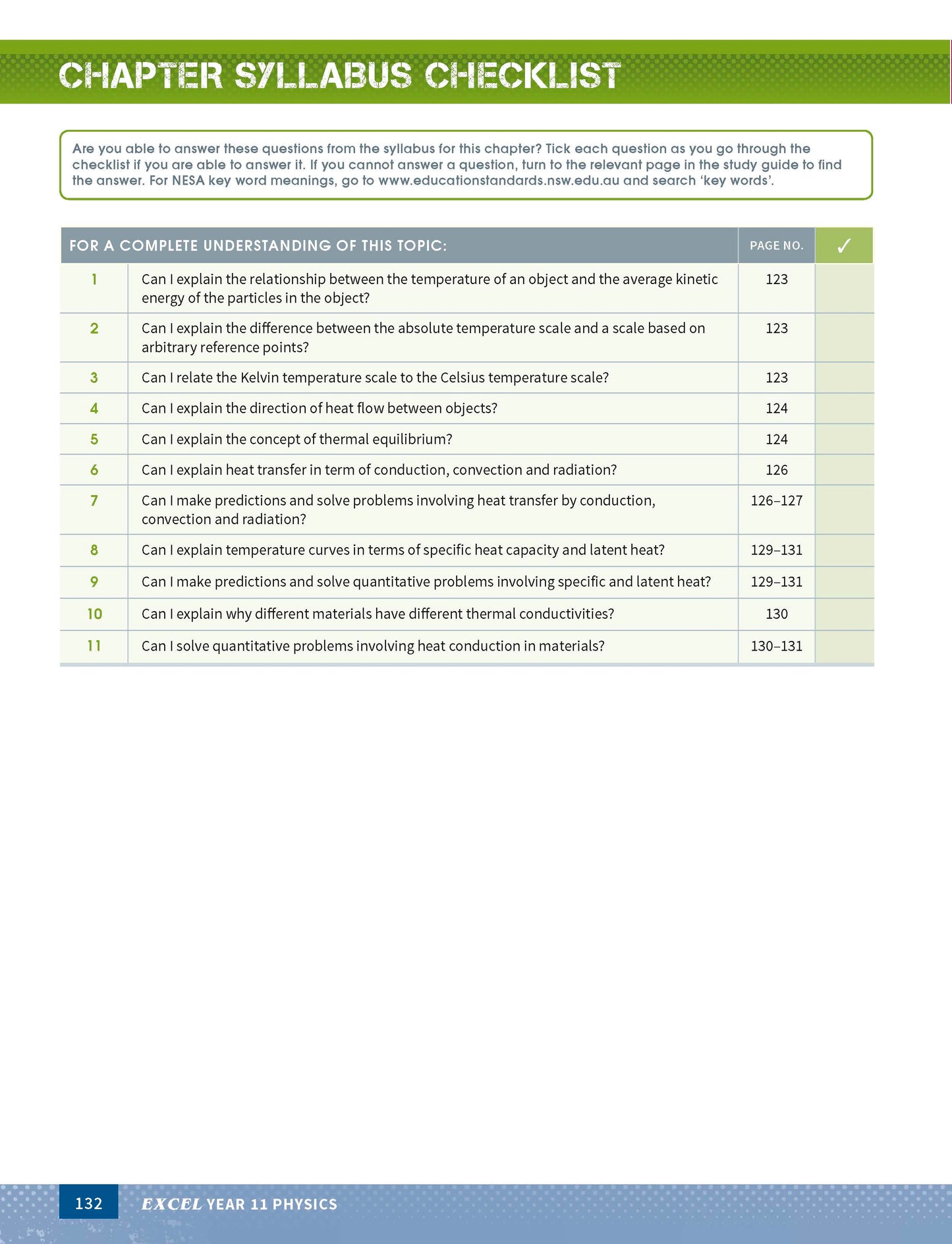 Excel HSC Year 11 Physics Study Guide