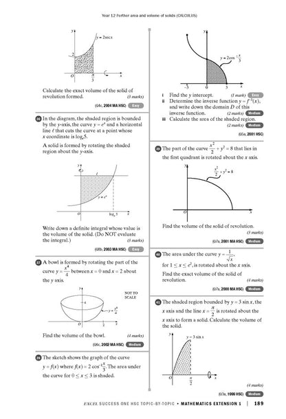 Excel Success One HSC Year 12 Mathematics Extension 1 (2023 Edition)