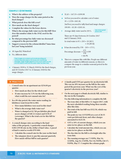 Excel HSC Year 11 Standard Mathematics Study Guide