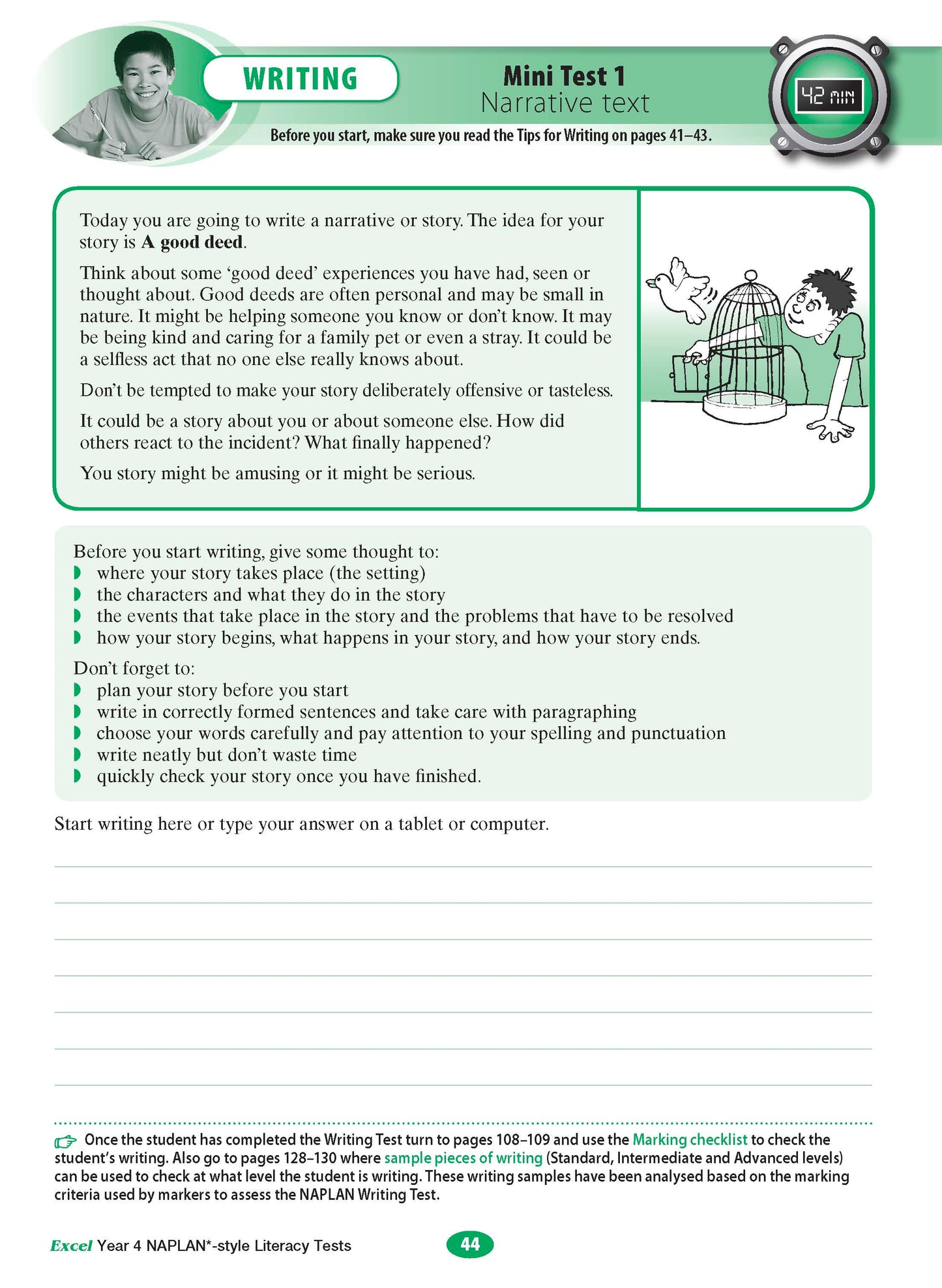Excel Year 4 NAPLAN*-style Literacy Tests