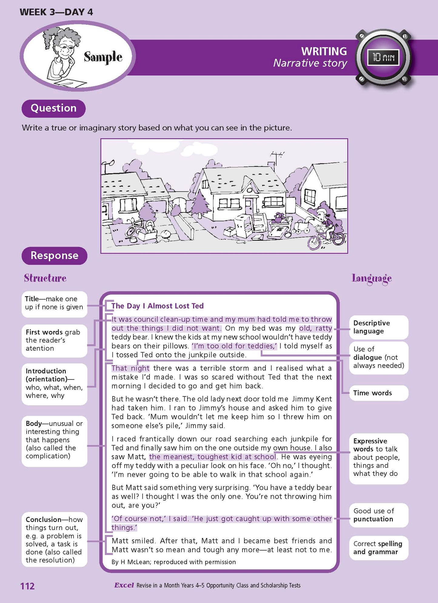 Excel Opportunity Class and Scholarship Tests Years 4-5
