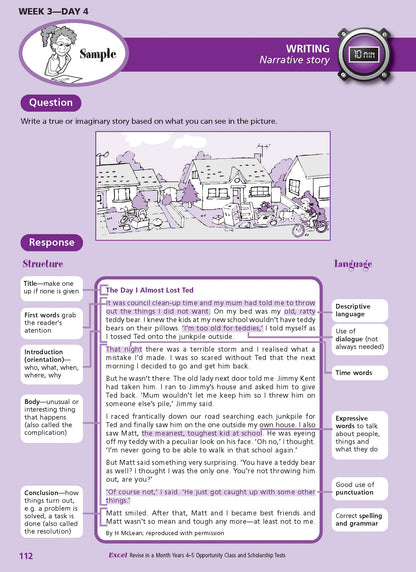 Excel Opportunity Class and Scholarship Tests Years 4-5