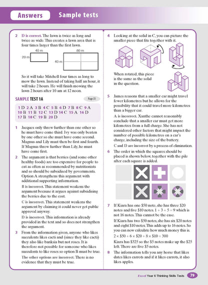 Excel Test Skills - Thinking Skills Tests Year 6