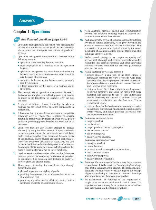 Excel HSC Year 12 Business Studies Study Guide