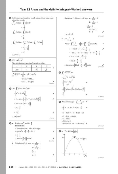 Excel Success One HSC Year 12 Mathematics Advanced (2023 Edition)