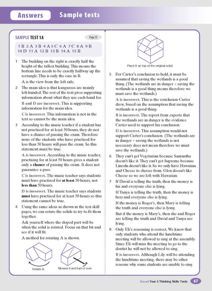 Excel Test Skills - Thinking Skills Tests Year 3