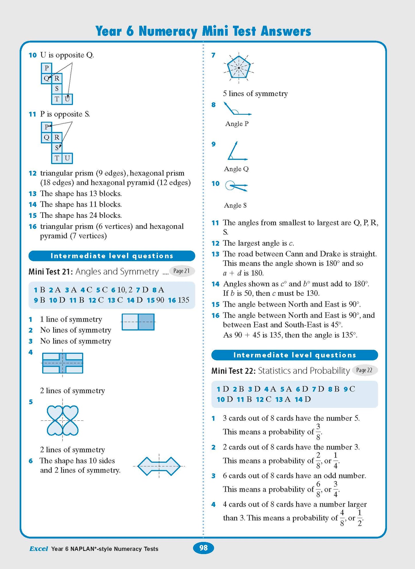 Excel Year 6 NAPLAN*-style Numeracy Tests