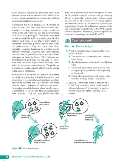 Excel Study Guide - Science Year 10