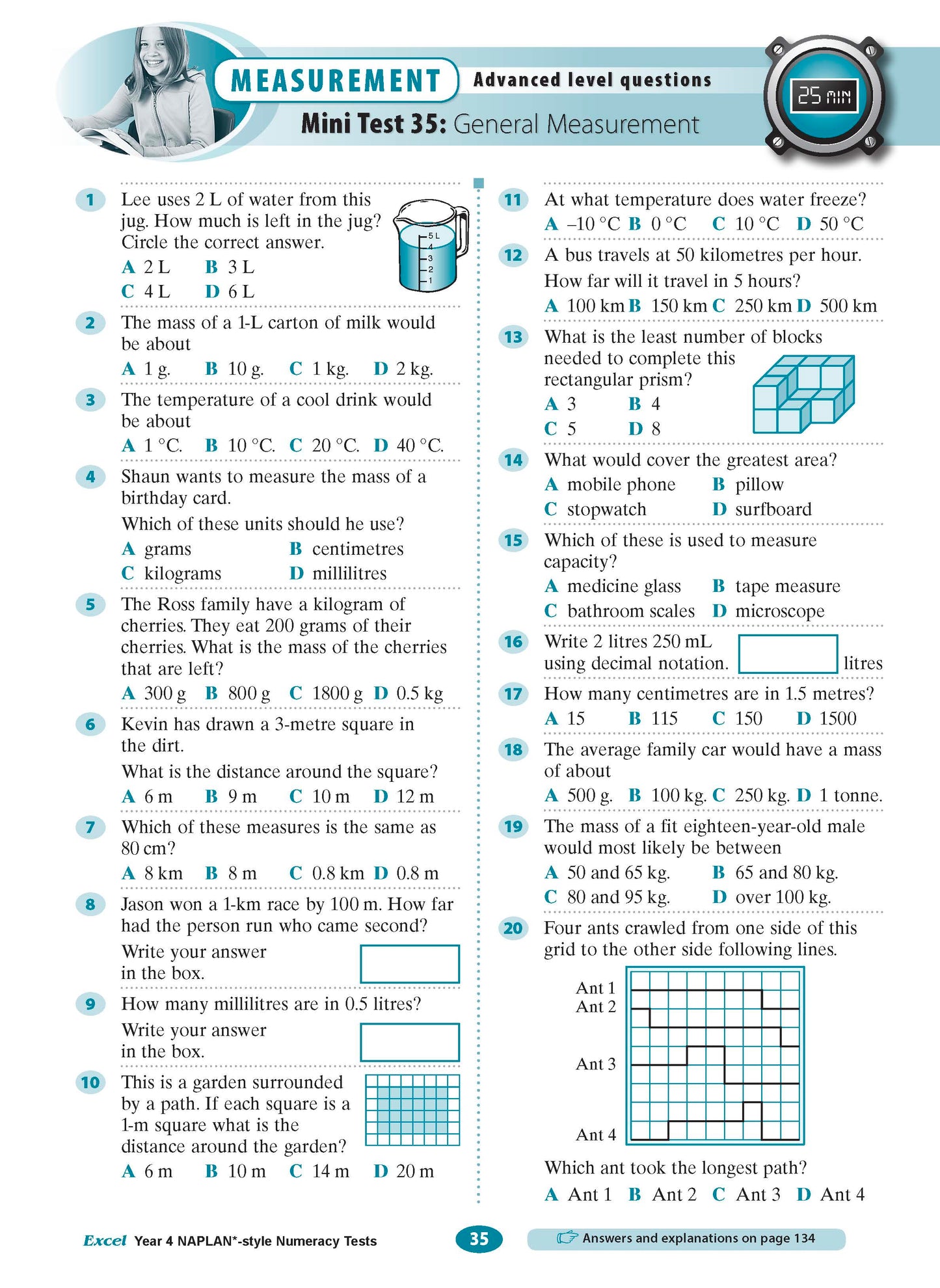 Excel Year 4 NAPLAN*-style Numeracy Tests