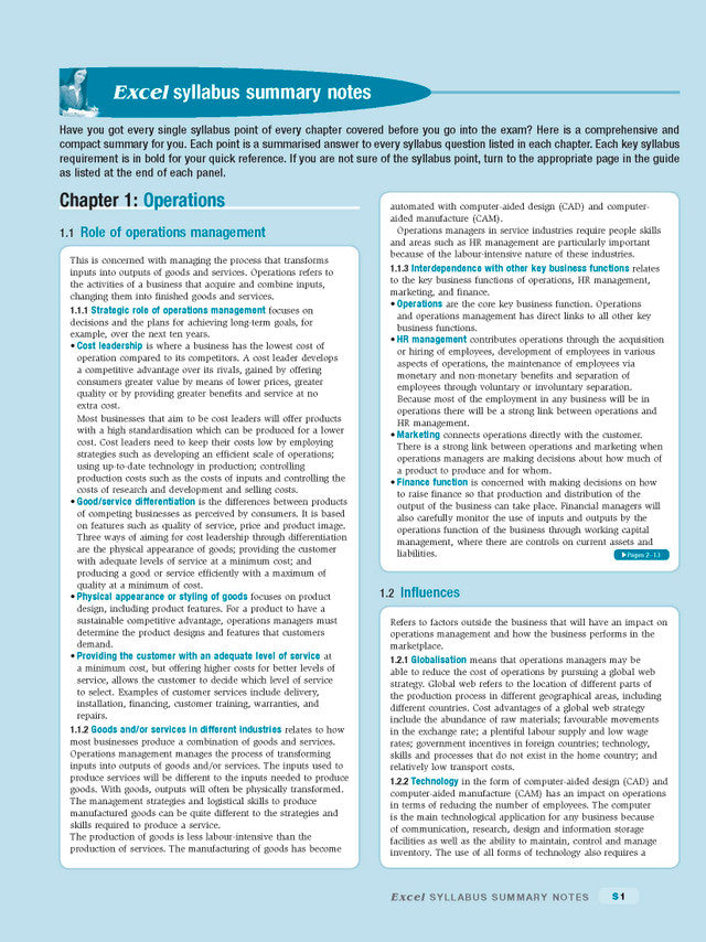 Excel HSC Year 11 Business Studies Study Guide