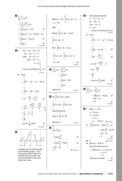Excel Success One HSC Year 12 Mathematics Advanced (2023 Edition)
