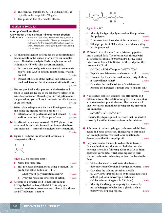 Excel HSC Year 12 Chemistry Study Guide