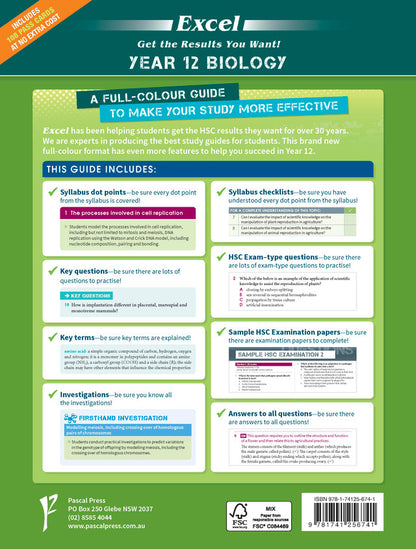 Excel HSC Year 12 Biology Study Guide
