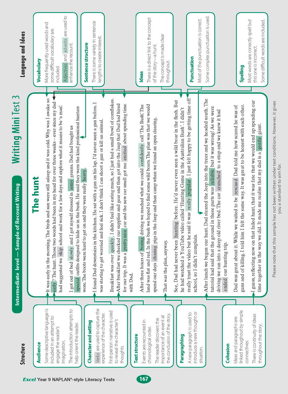 Excel Year 9 NAPLAN*-style Literacy Tests
