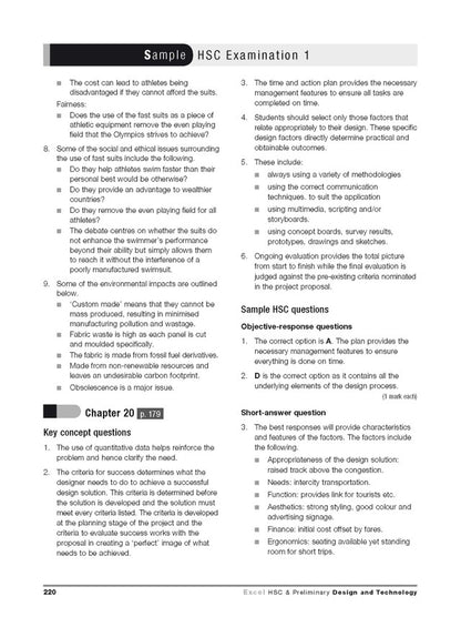 Excel HSC Year 11 and 12 Design and Technology Study Guide