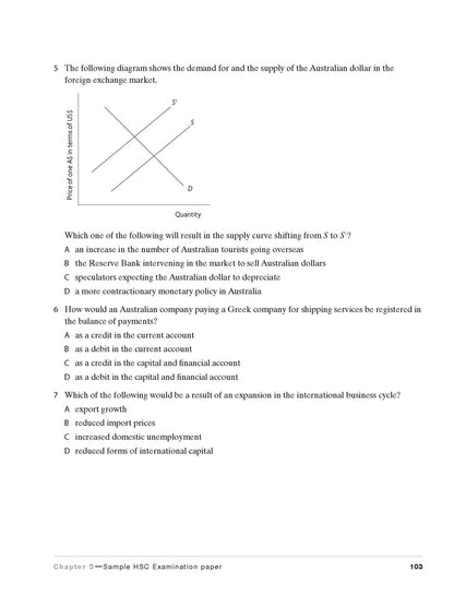 Excel HSC Year 12 Economics Study Guide with Study Cards