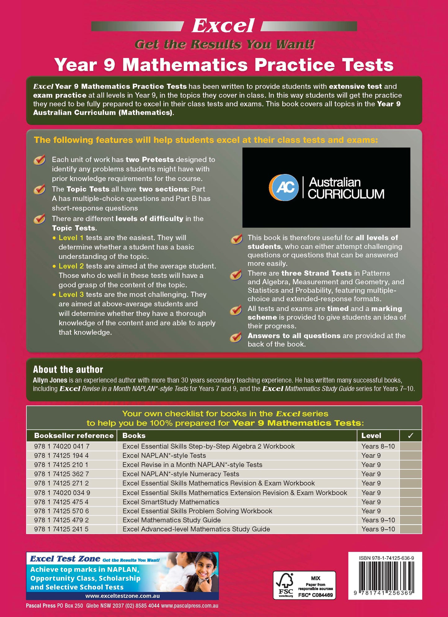 Excel Tests - Mathematics Practice Tests Year 9